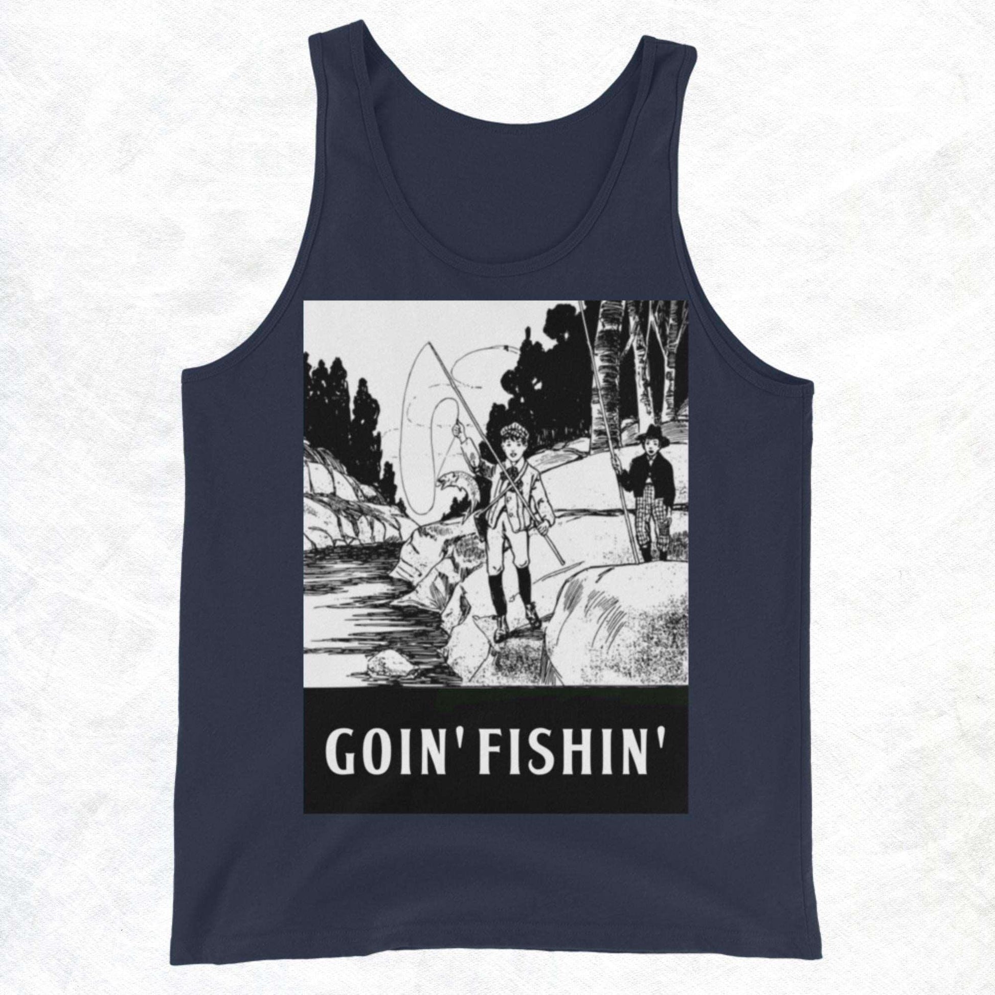 Goin' Fishin'... Not Comin' Back Unisex Tank Top - Lizard Vigilante