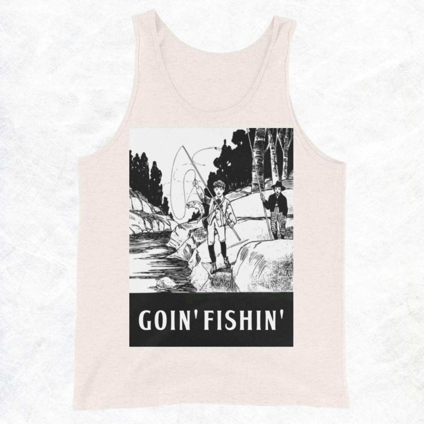 Goin' Fishin'... Not Comin' Back Unisex Tank Top - Lizard Vigilante