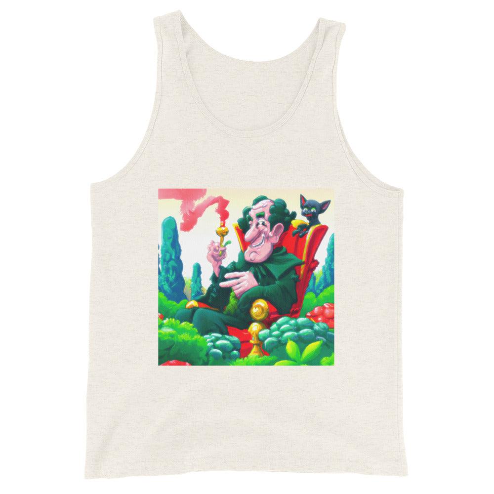 Warlock Smoking A Bowl Unisex Tank Top - Lizard Vigilante