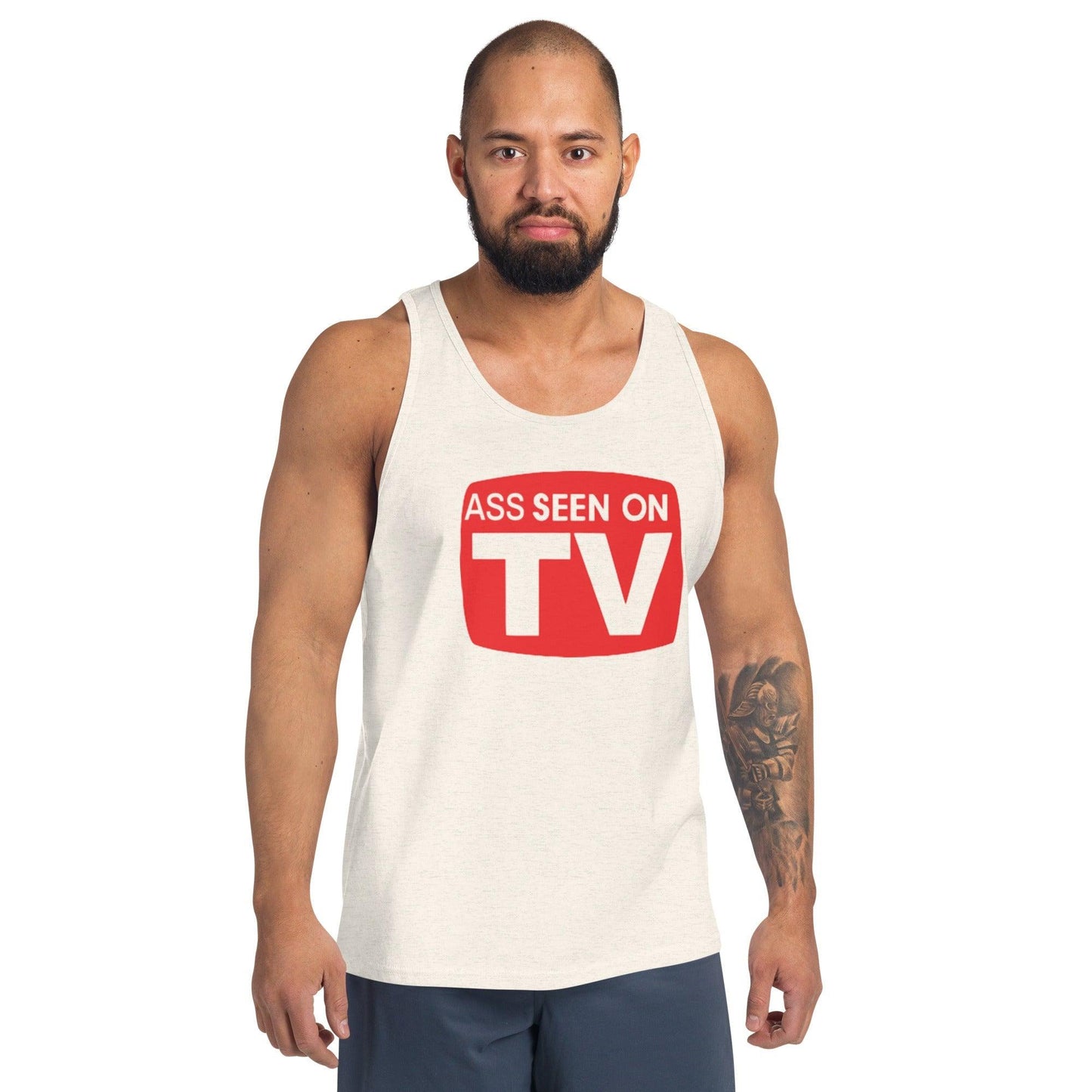 Ass Seen on TV Unisex Tank Top - Lizard Vigilante