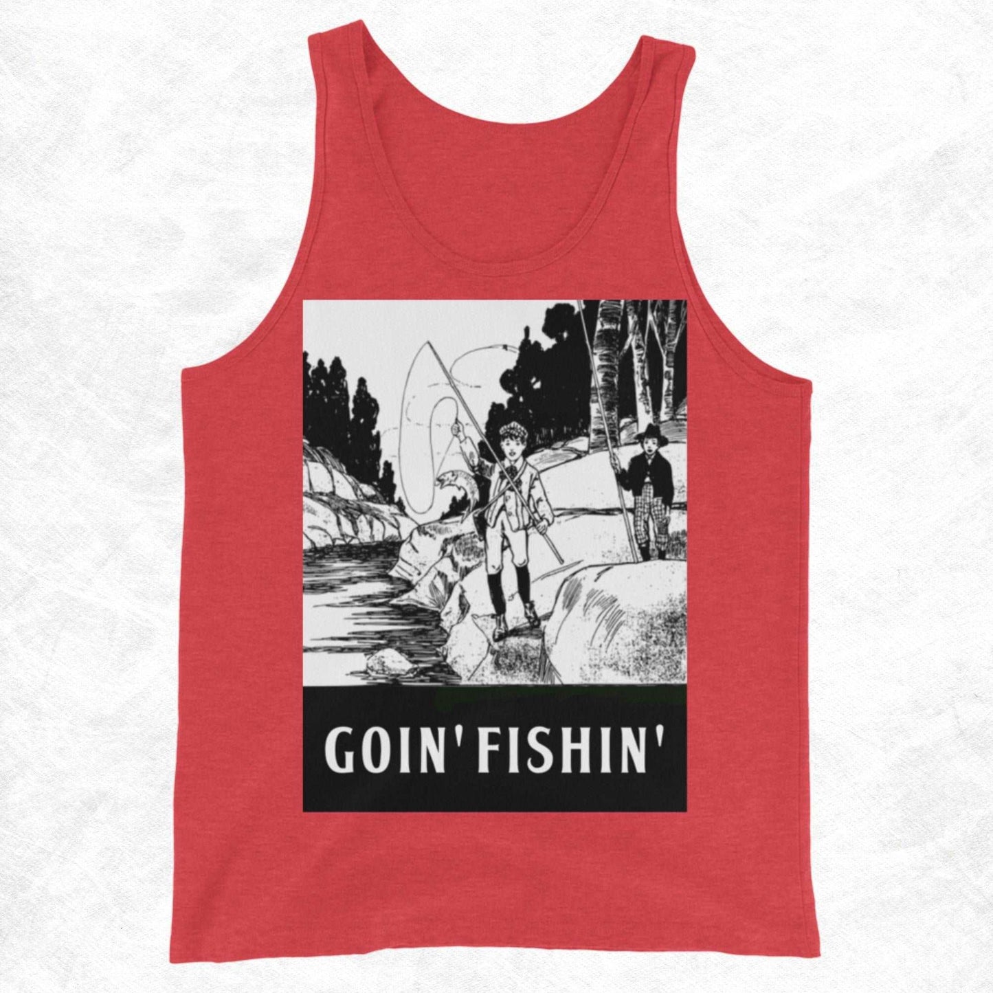 Goin' Fishin'... Not Comin' Back Unisex Tank Top - Lizard Vigilante