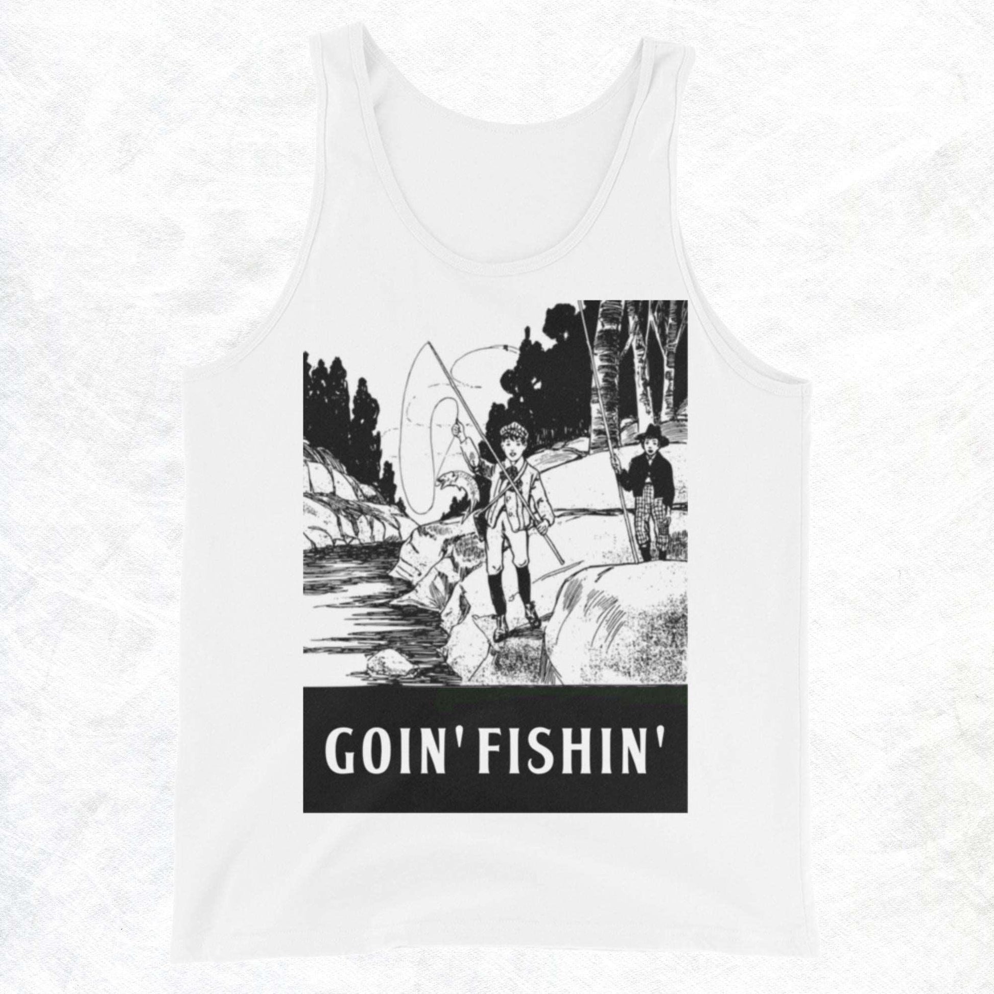 Goin' Fishin'... Not Comin' Back Unisex Tank Top - Lizard Vigilante