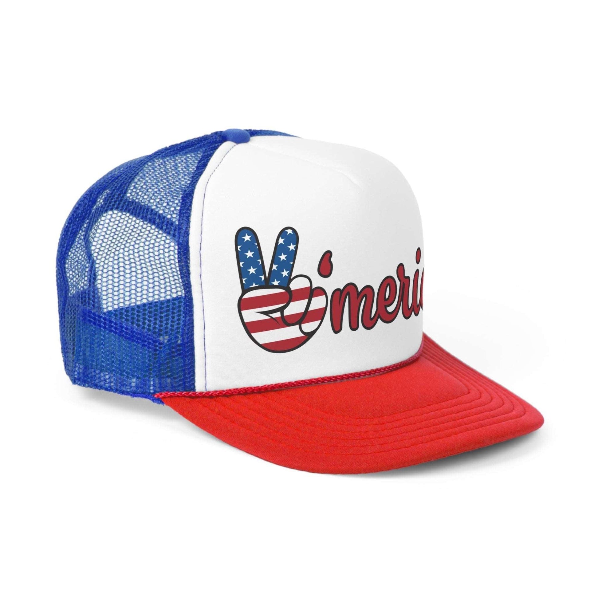 'merica Red White and Blue Patriotic Trucker Caps 22.8" 58cm 4 Colors - Premium Hats from Printify - Just $16.50! Shop now at Lizard Vigilante