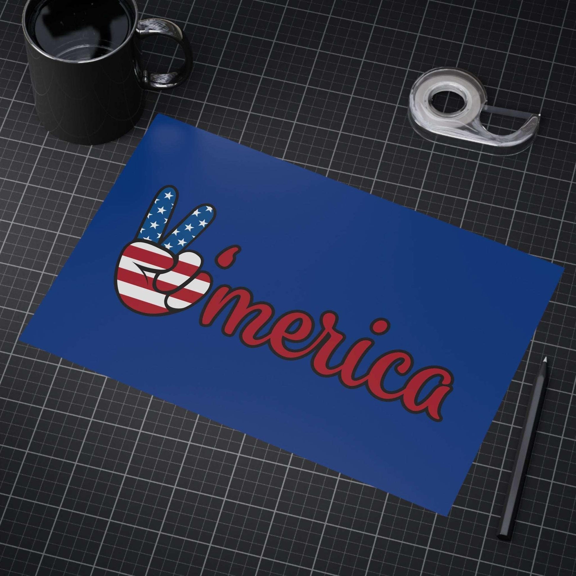 'merica USA Red White and Blue Unframed Prints - Premium Paper products from Printify - Just $54.99! Shop now at Lizard Vigilante