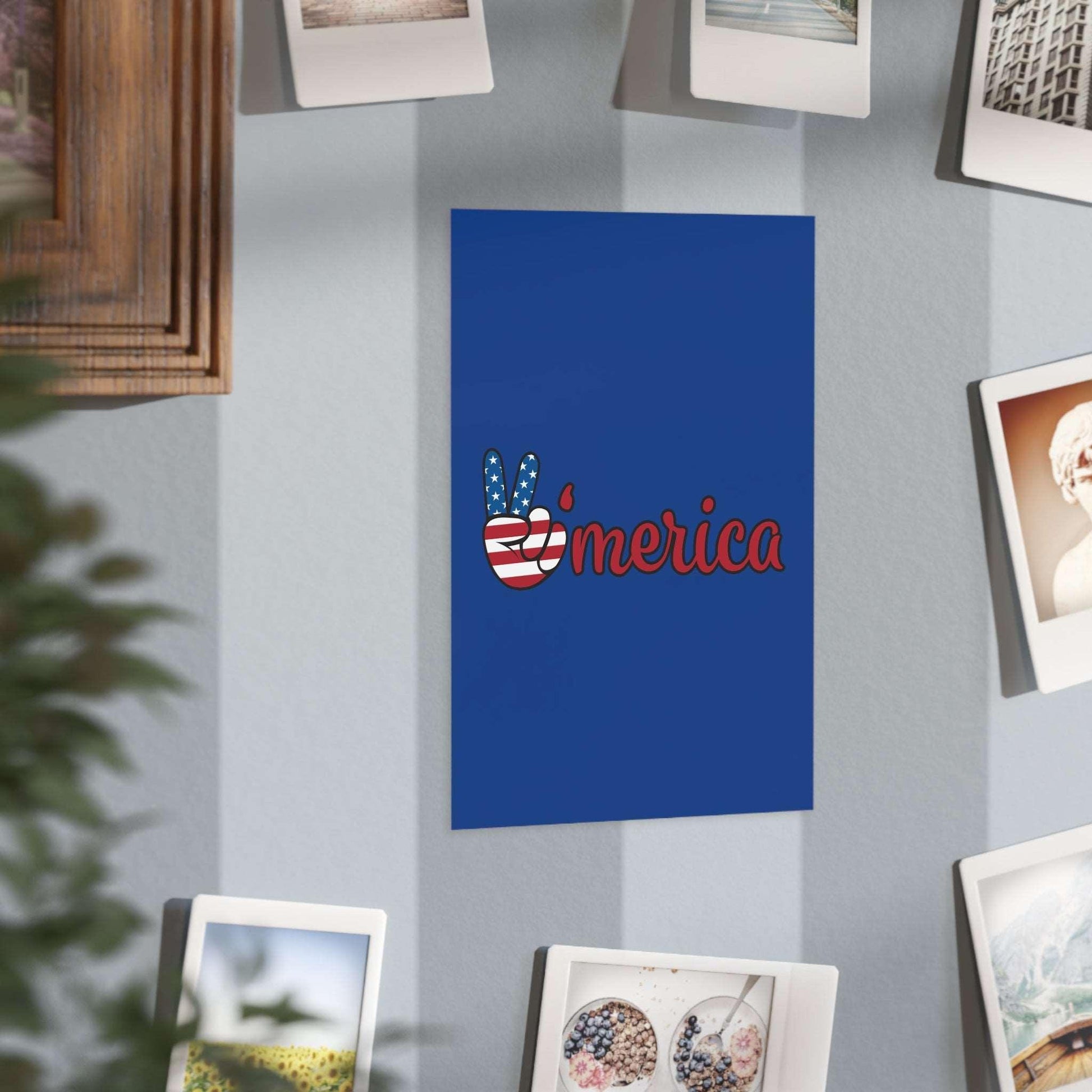 'merica USA Red White and Blue Unframed Prints - Premium Paper products from Printify - Just $54.99! Shop now at Lizard Vigilante