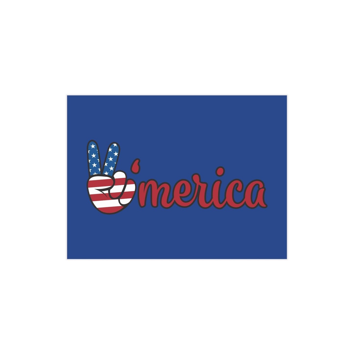 'merica USA Red White and Blue Unframed Prints - Premium Paper products from Printify - Just $54.99! Shop now at Lizard Vigilante