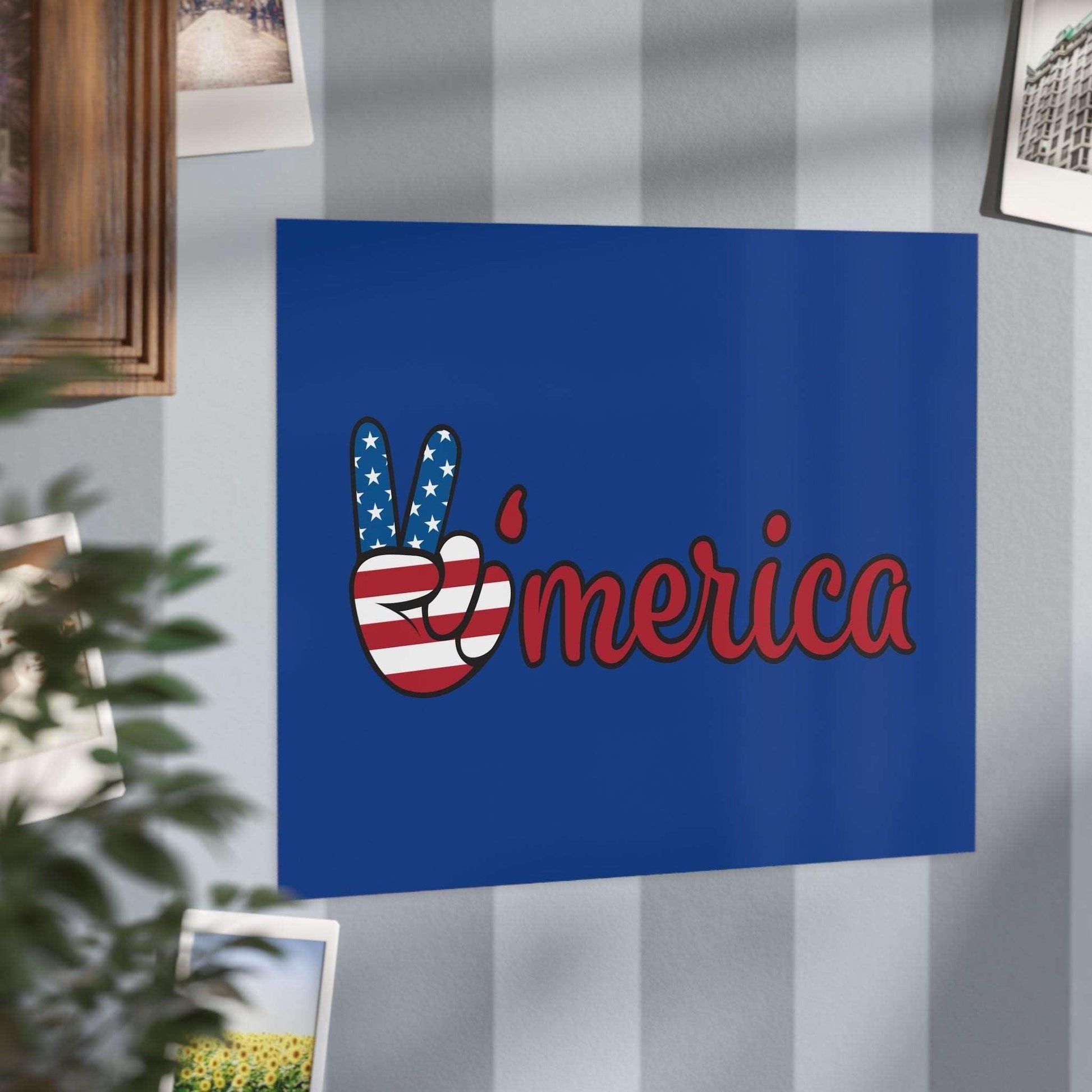 'merica USA Red White and Blue Unframed Prints - Premium Paper products from Printify - Just $54.99! Shop now at Lizard Vigilante
