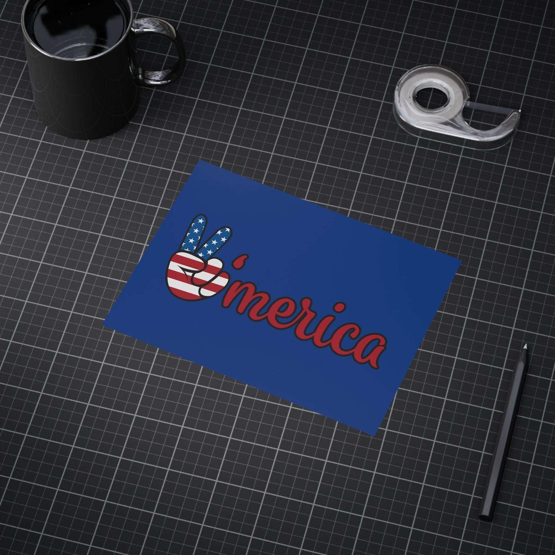 'merica USA Red White and Blue Unframed Prints - Premium Paper products from Printify - Just $54.99! Shop now at Lizard Vigilante