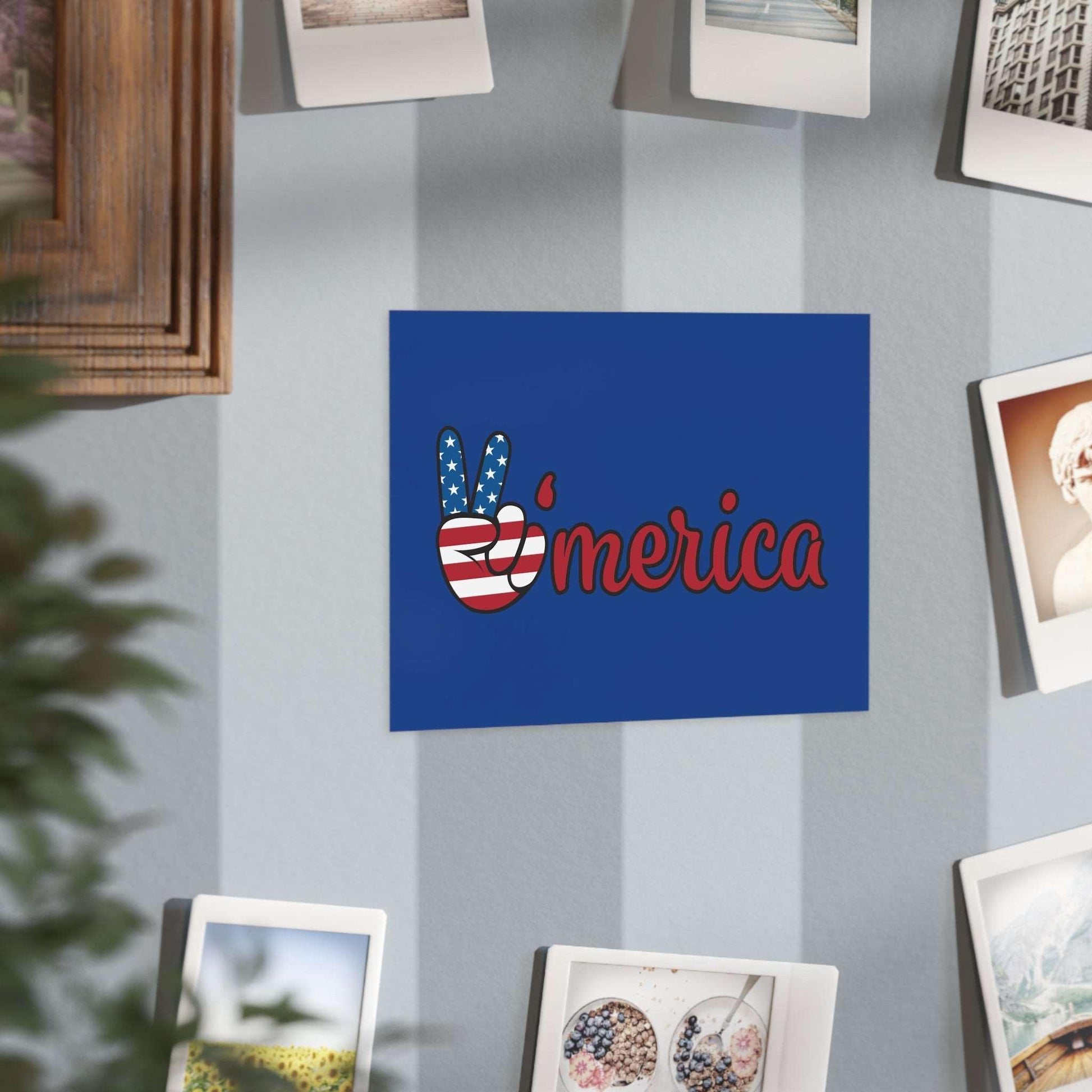 'merica USA Red White and Blue Unframed Prints - Premium Paper products from Printify - Just $54.99! Shop now at Lizard Vigilante