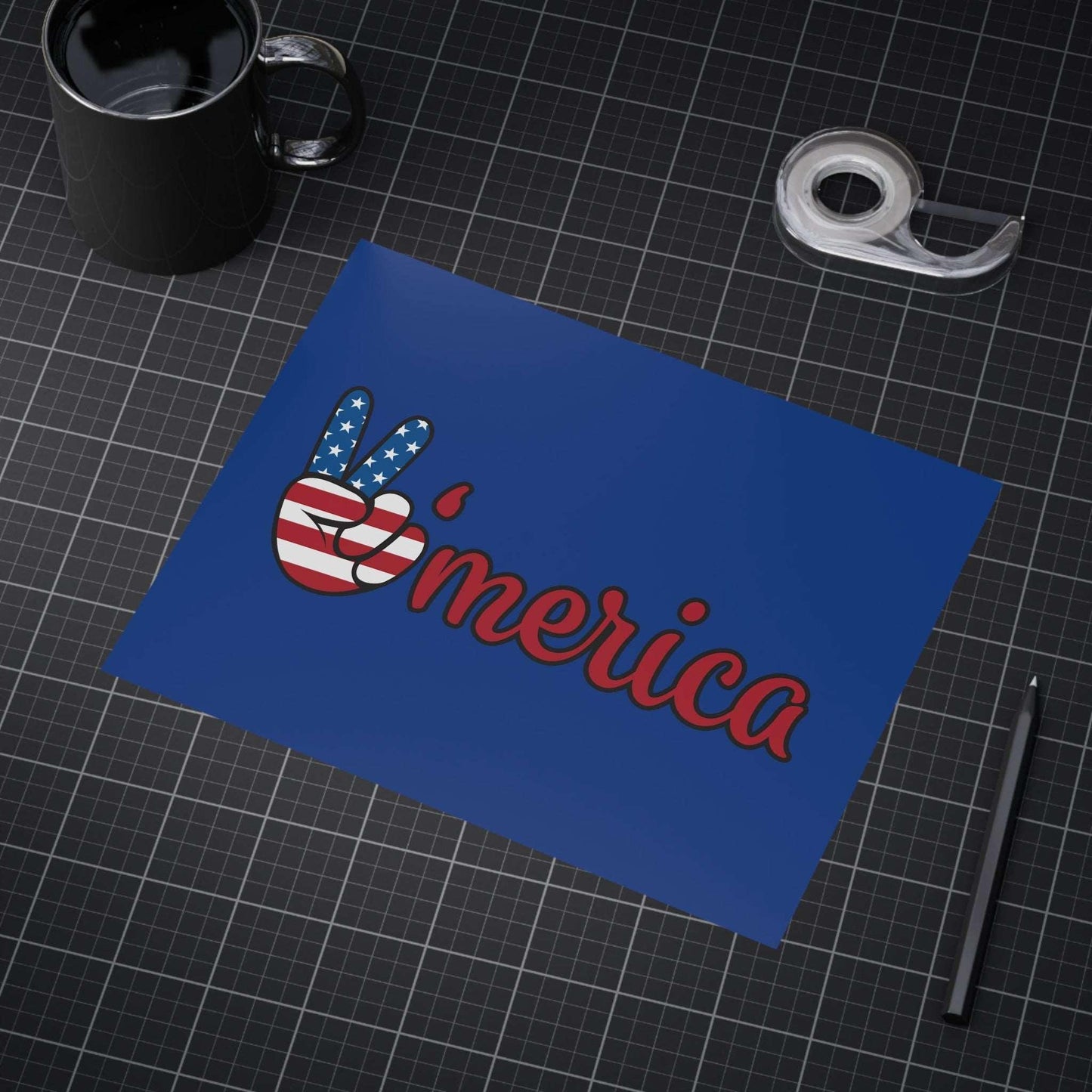 'merica USA Red White and Blue Unframed Prints - Premium Paper products from Printify - Just $54.99! Shop now at Lizard Vigilante