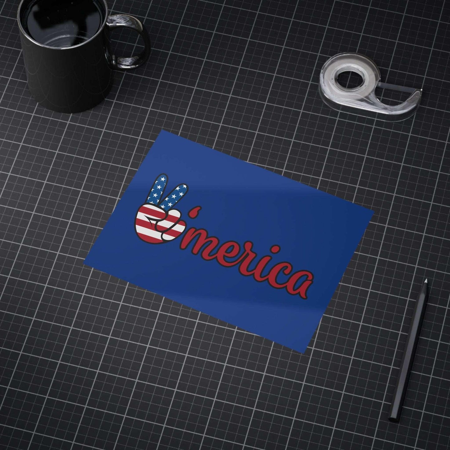 'merica USA Red White and Blue Unframed Prints - Premium Paper products from Printify - Just $54.99! Shop now at Lizard Vigilante