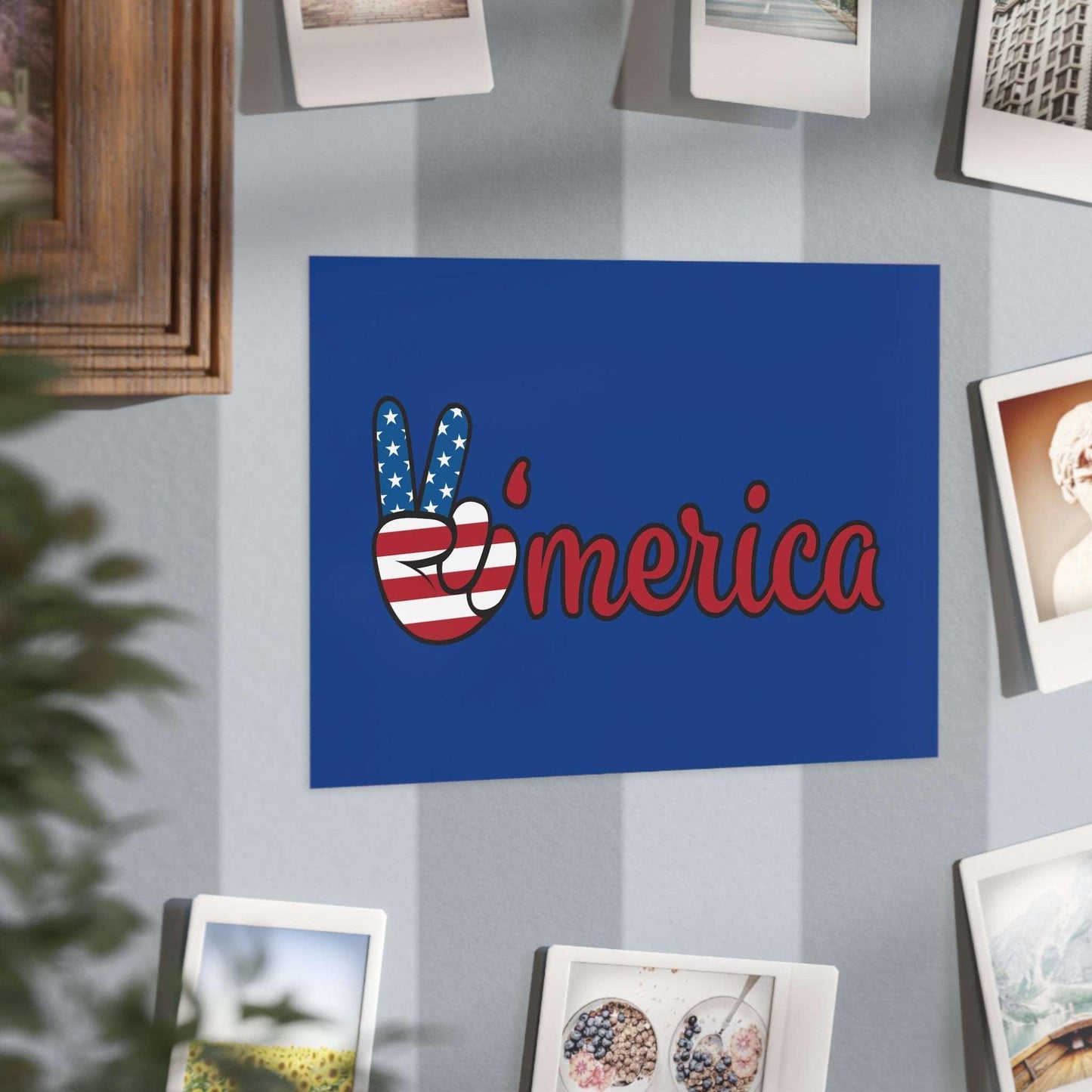 'merica USA Red White and Blue Unframed Prints - Premium Paper products from Printify - Just $54.99! Shop now at Lizard Vigilante