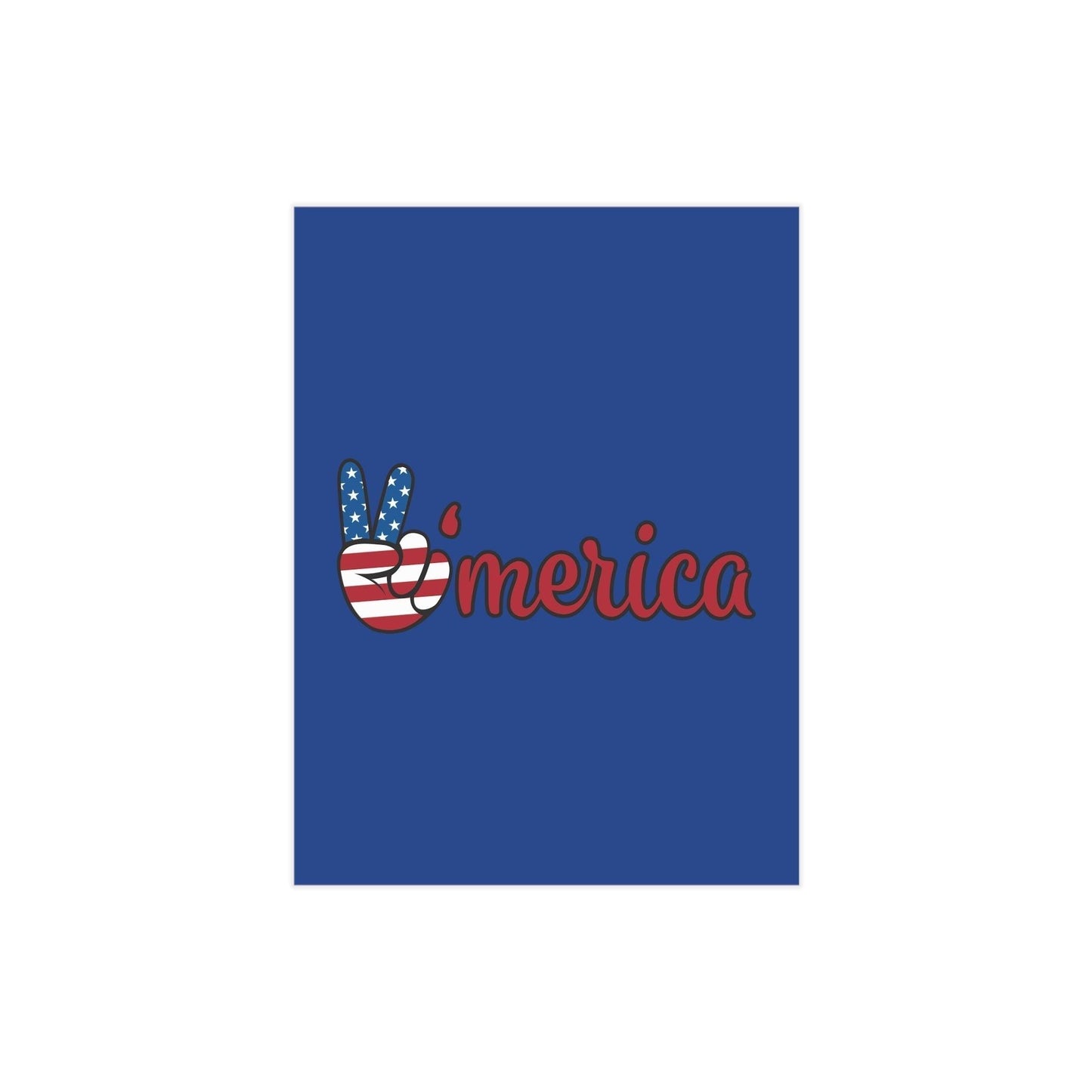 'merica USA Red White and Blue Unframed Prints - Premium Paper products from Printify - Just $54.99! Shop now at Lizard Vigilante