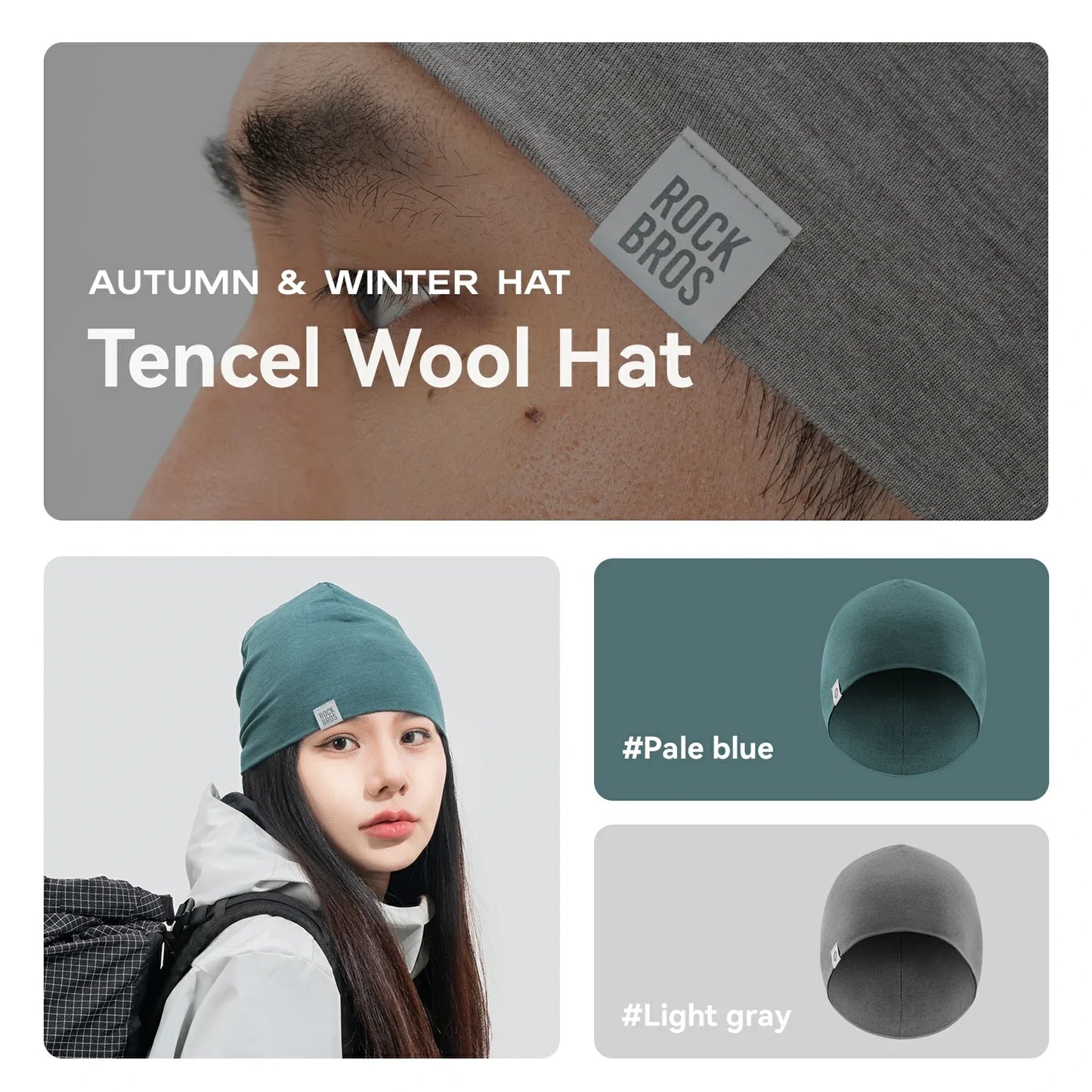 Merino Wool Warm Winter Hat Watch Cap for Men Women