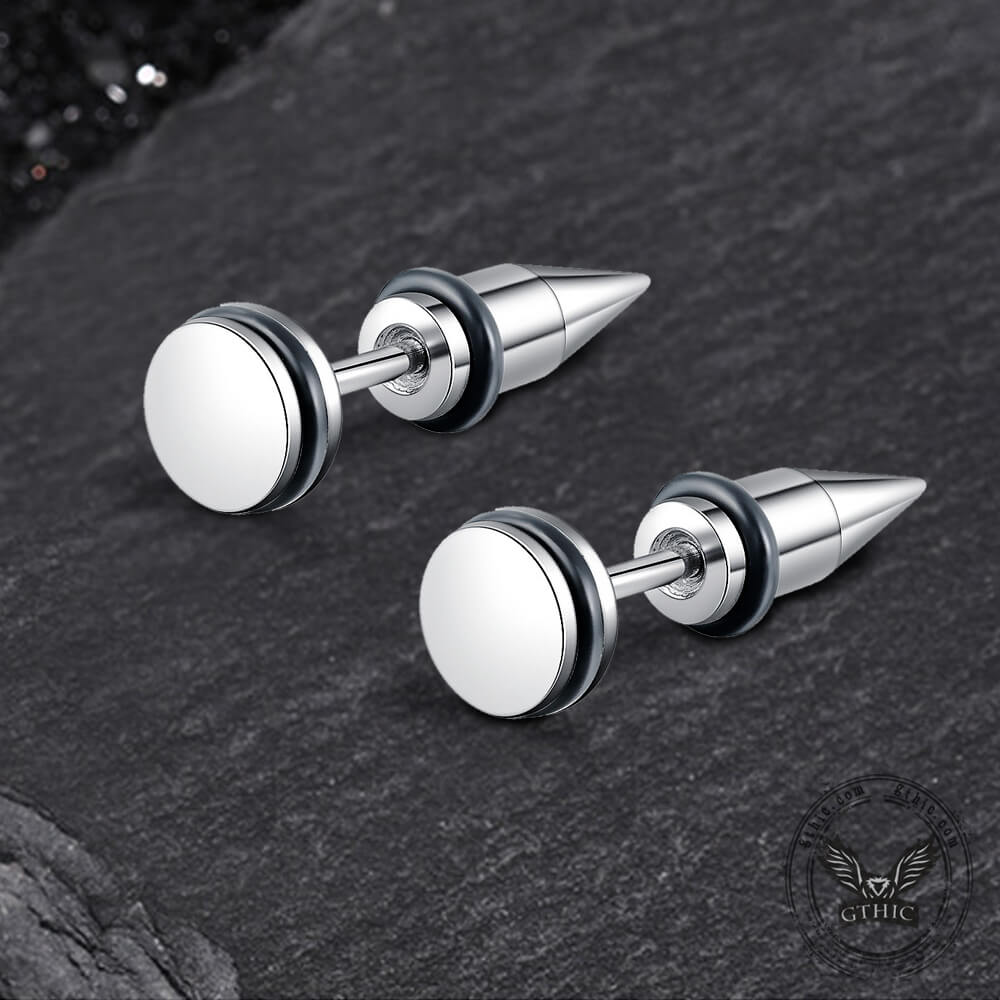 Minimalist Conical Stainless Steel Ear Studs