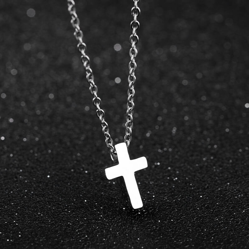 Minimalist Cross Stainless Steel Necklace
