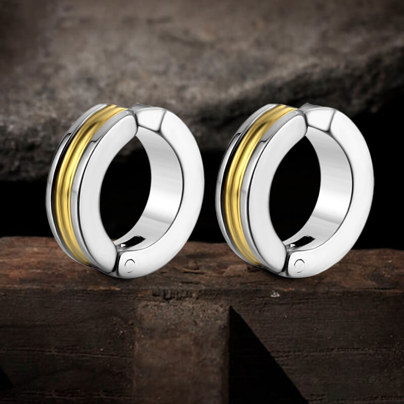 Minimalist Geometric Stainless Steel Ear Cuffs