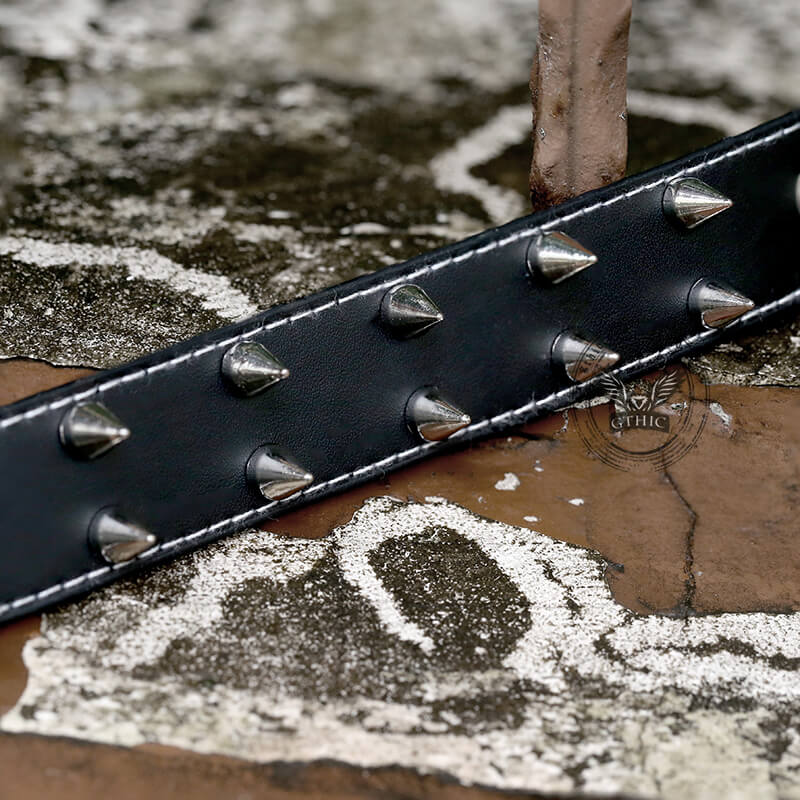 Minimalist Rivets Leather Punk Bracelet