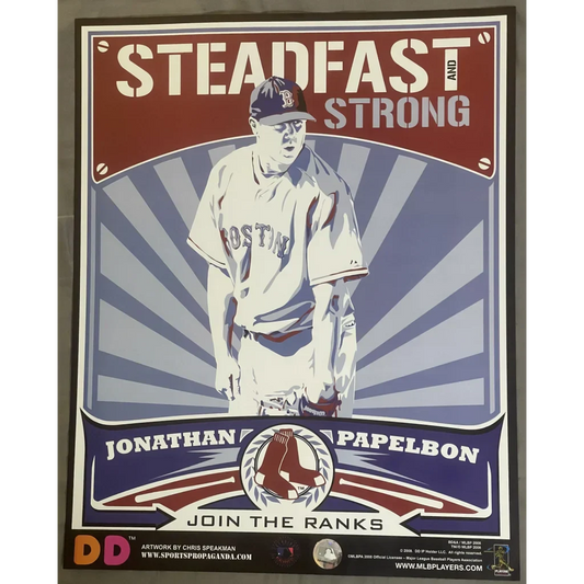 Rare 2008 Boston Red Sox Dunkin Donuts MLB Collector Poster
