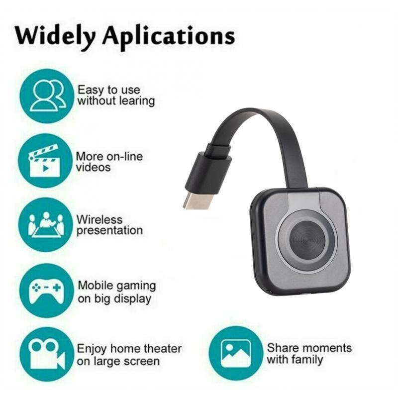 Mobile WiFi HD Projector Wifi HD Compatible Projector Wireless Mirroring Screen Display Adapter HD 1080P HDMI For TV Phone Laptop