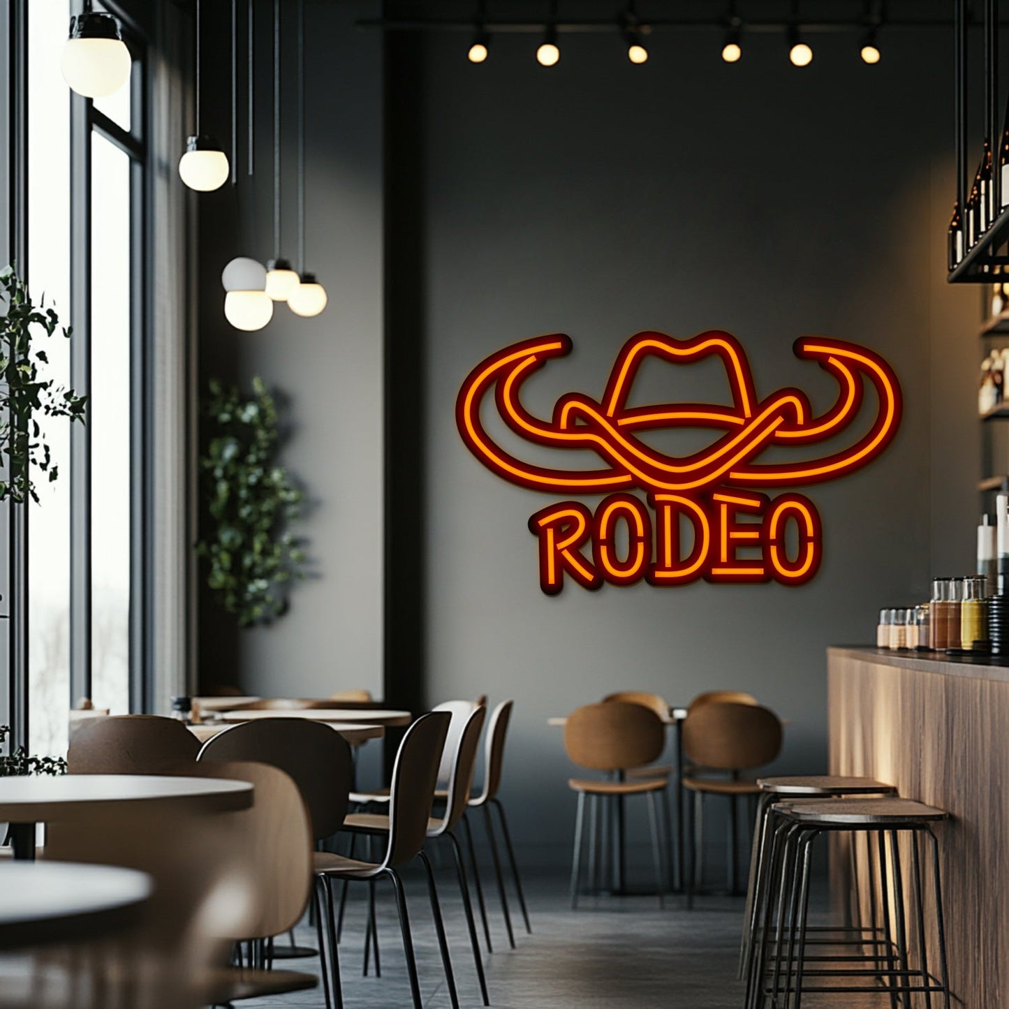 Western Metal Neon Wall Art- LN0176