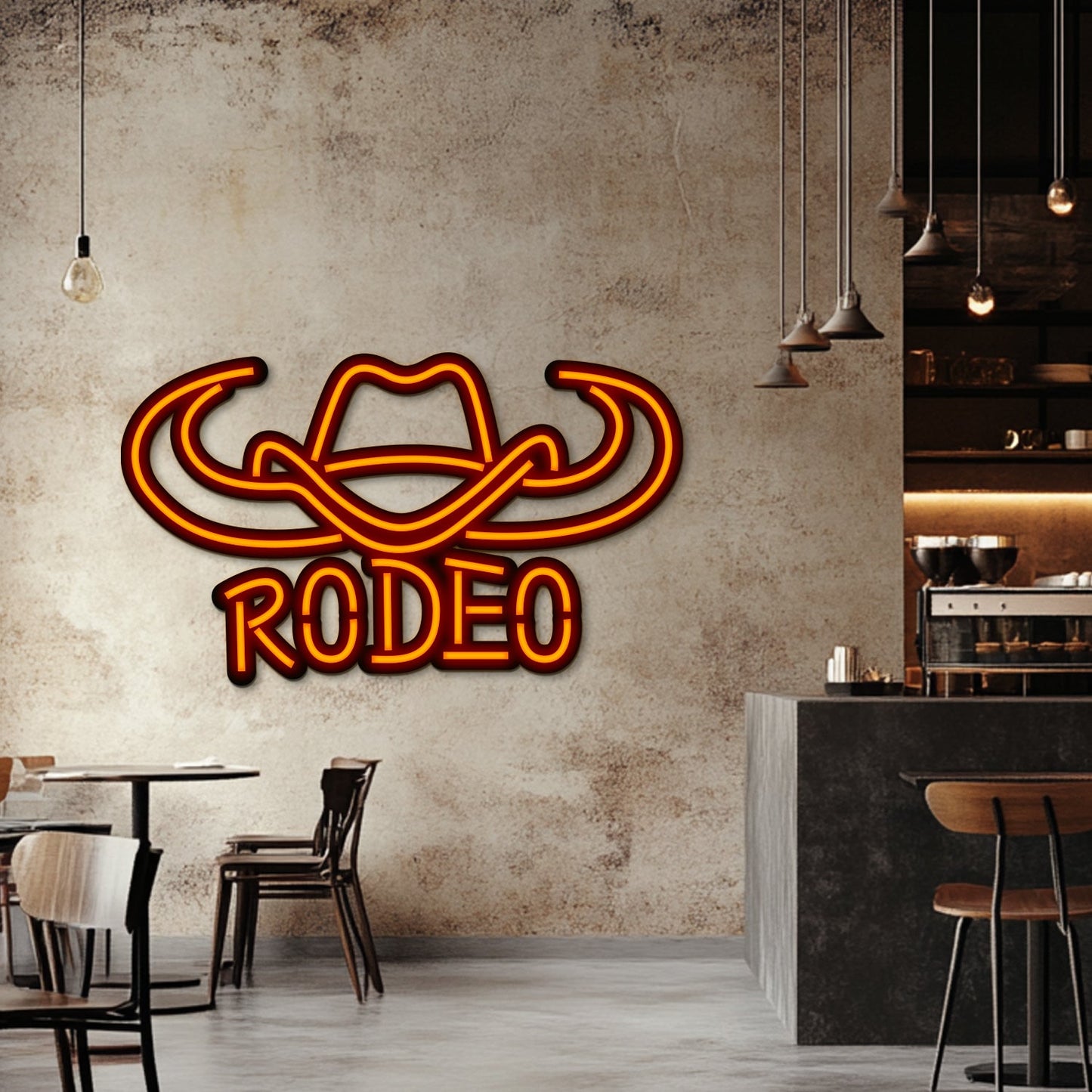 Western Metal Neon Wall Art- LN0176