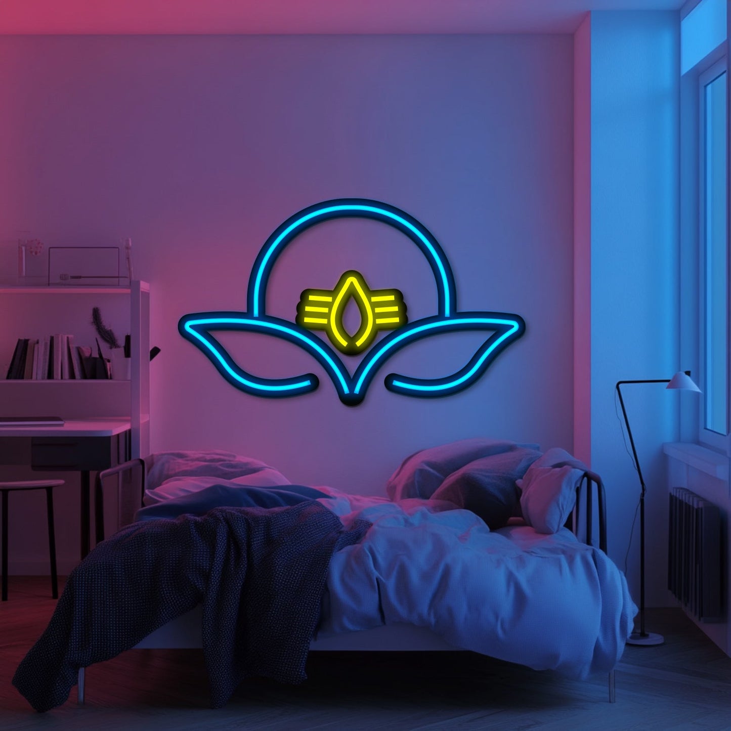 Lord Shiva Metal Neon Wall Art- LN0172