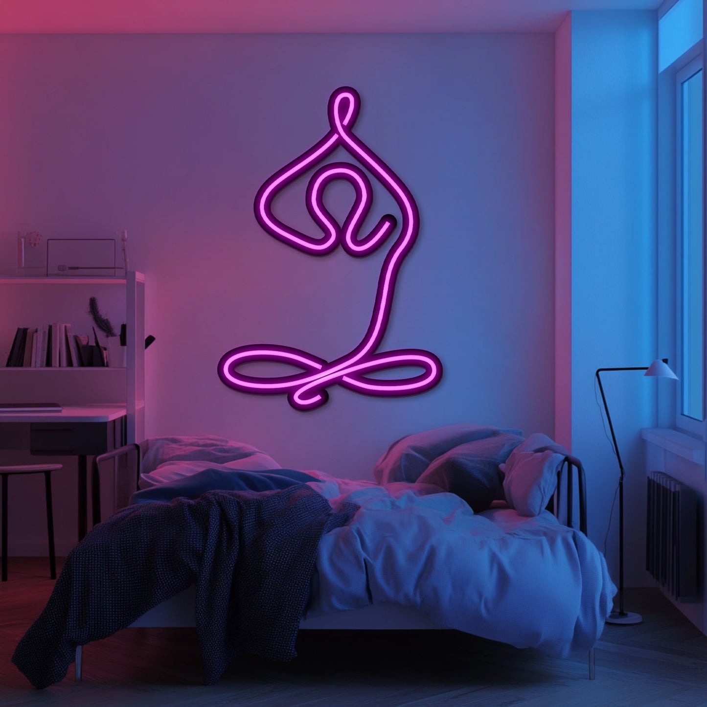 Yoga Metal Neon Wall Art- LN0178