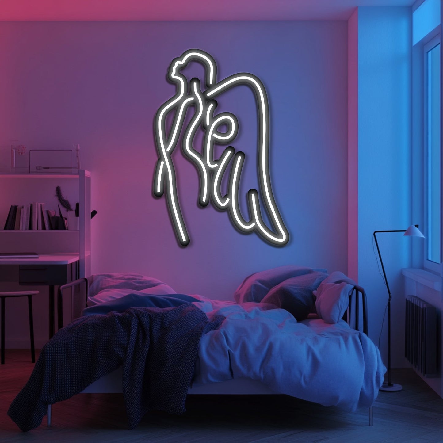 Angel Metal Neon Wall Art- LN0203