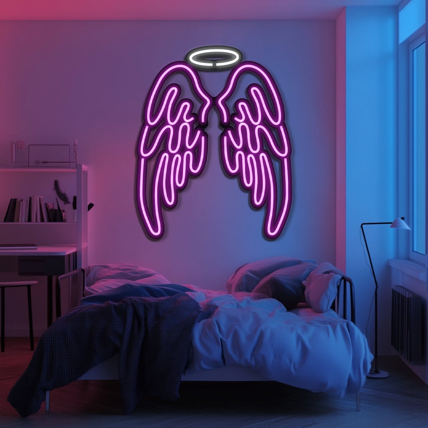 Wings Metal Neon Wall Art- LN0202