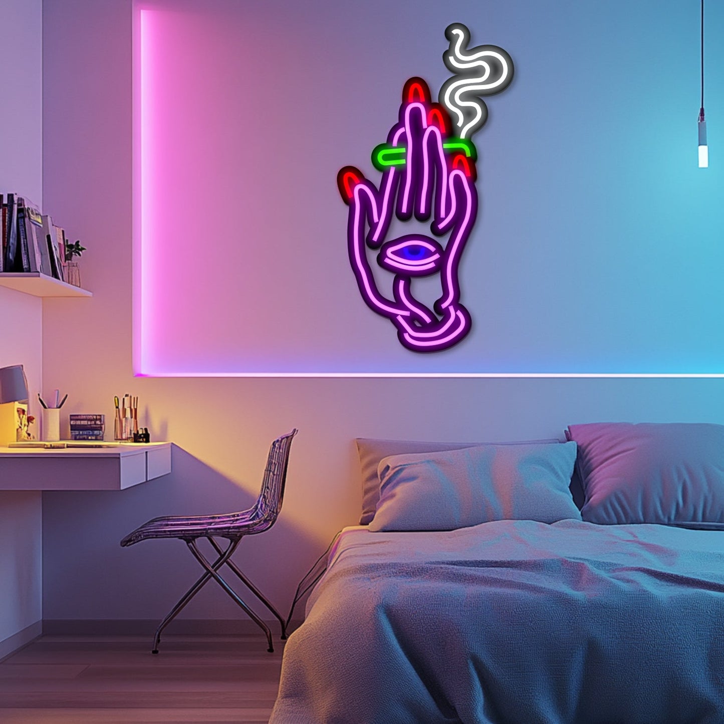 Third Eye Metal Neon Wall Art- LN0167