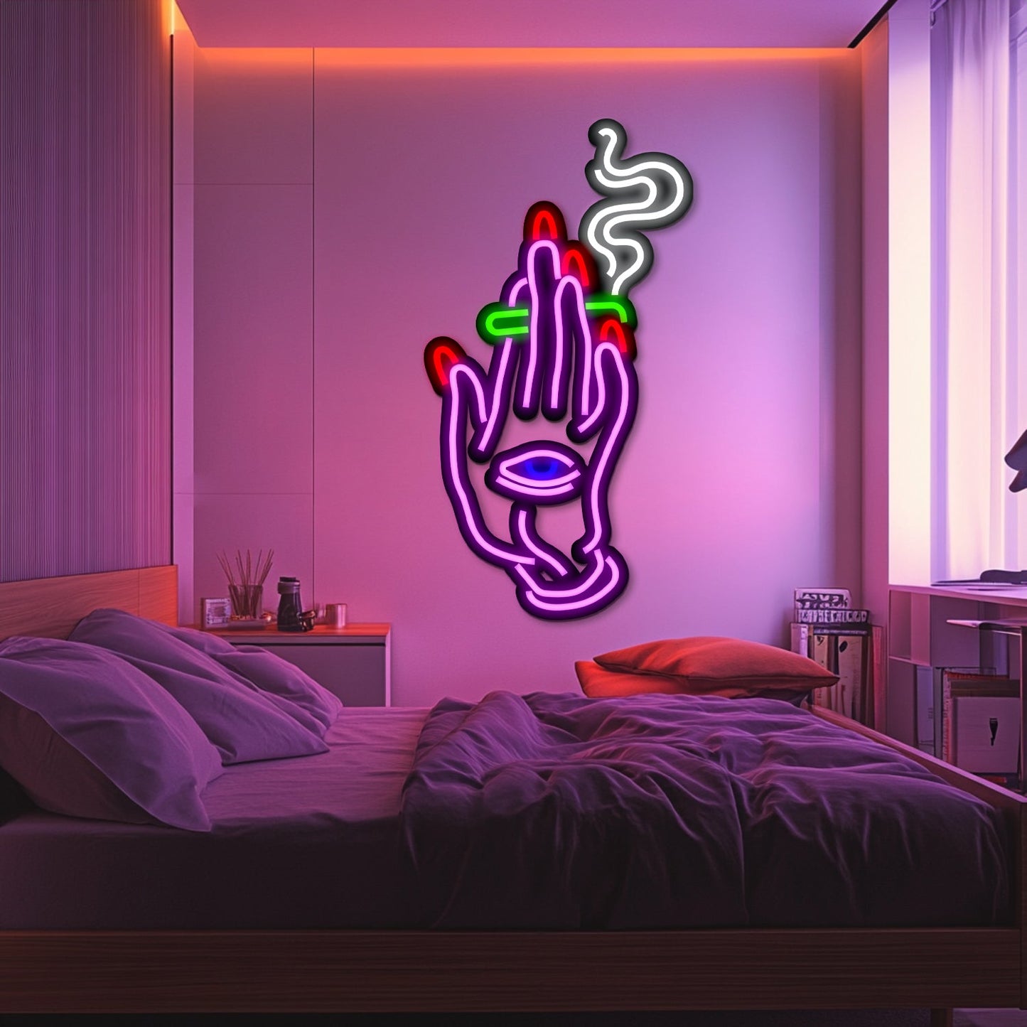 Third Eye Metal Neon Wall Art- LN0167