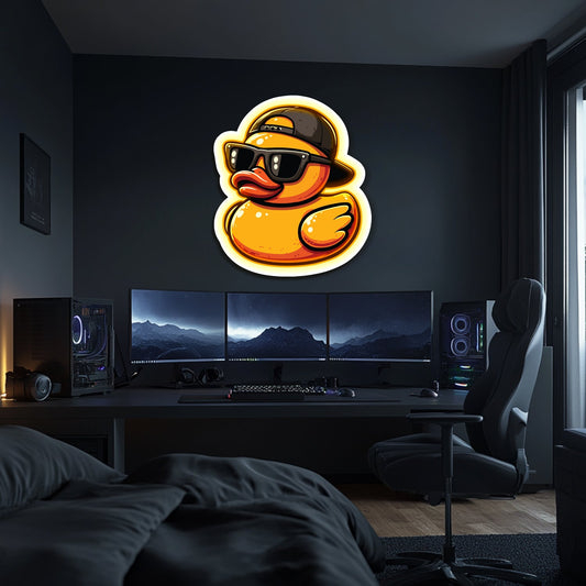 UV Printed Cool Duck Neon Wall Art- LV0100