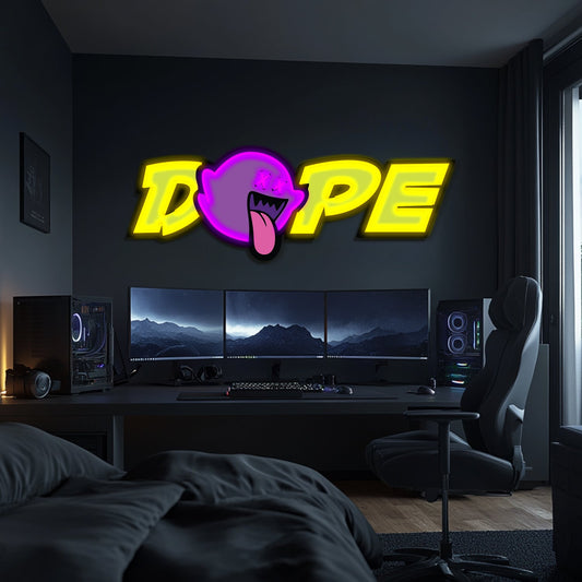 UV Printed DOPE Neon Wall Art- LV0103