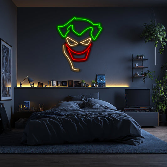 Joker Metal Neon Wall Art- LN0111