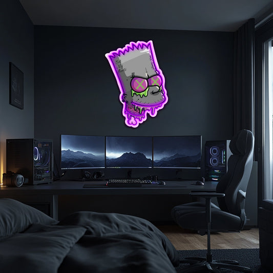 UV Printed Simpsons Neon Wall Art- LV0118