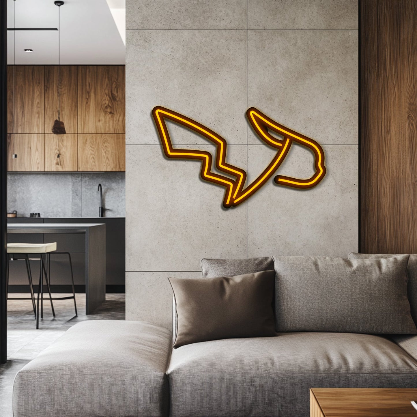 Pikachu Metal Neon Wall Art- LN0219