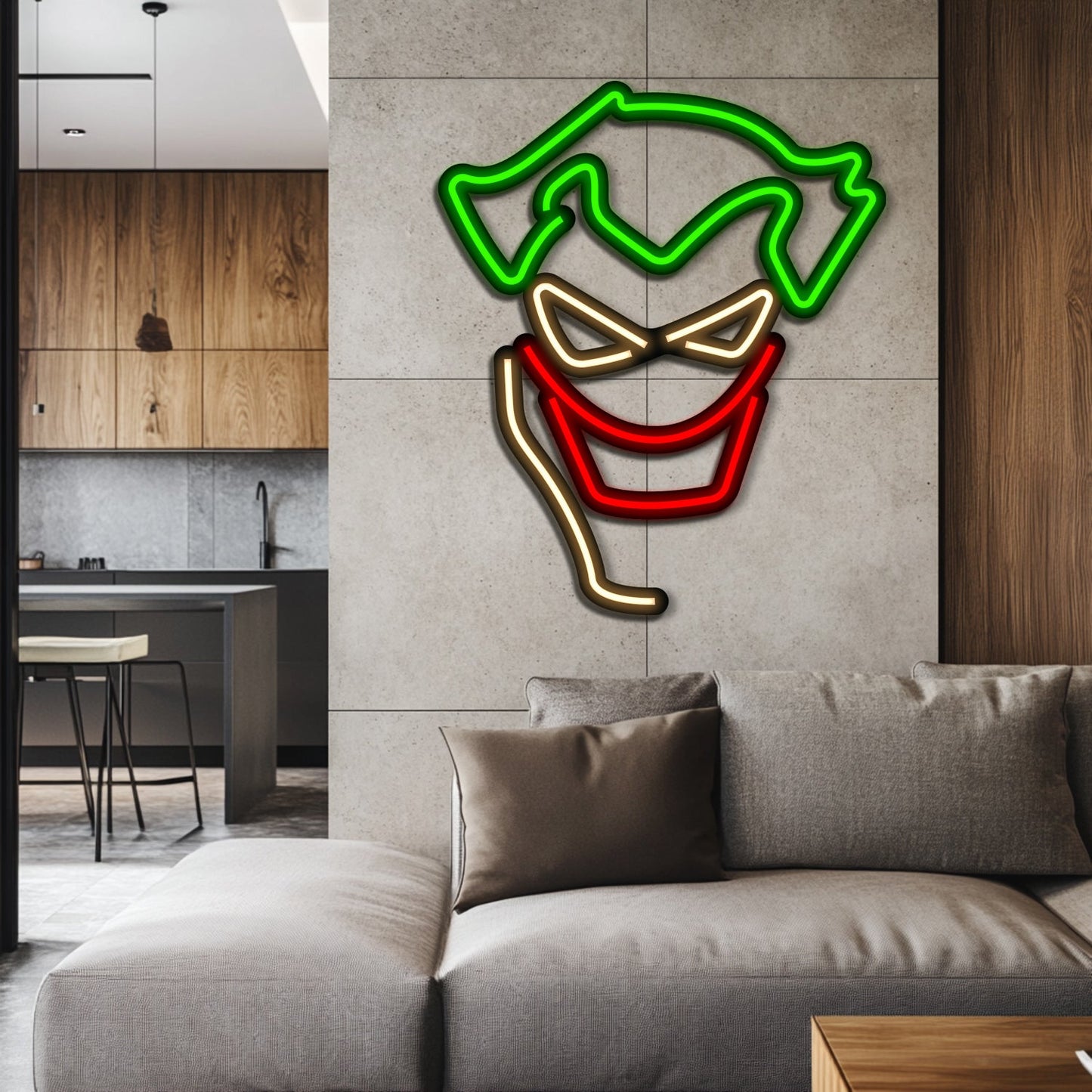 Joker Metal Neon Wall Art- LN0111