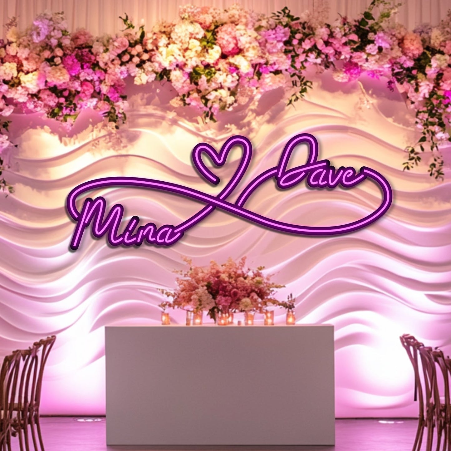 Custom Wedding Metal Neon Wall Art- LN0248