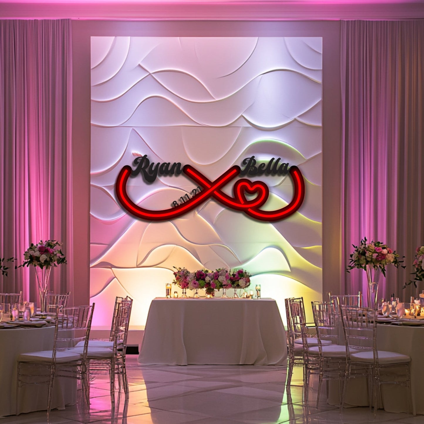 Infinity Custom Wedding Metal Neon Wall Art- LN0152