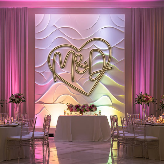 Custom Wedding Metal Neon Wall Art- LN0247