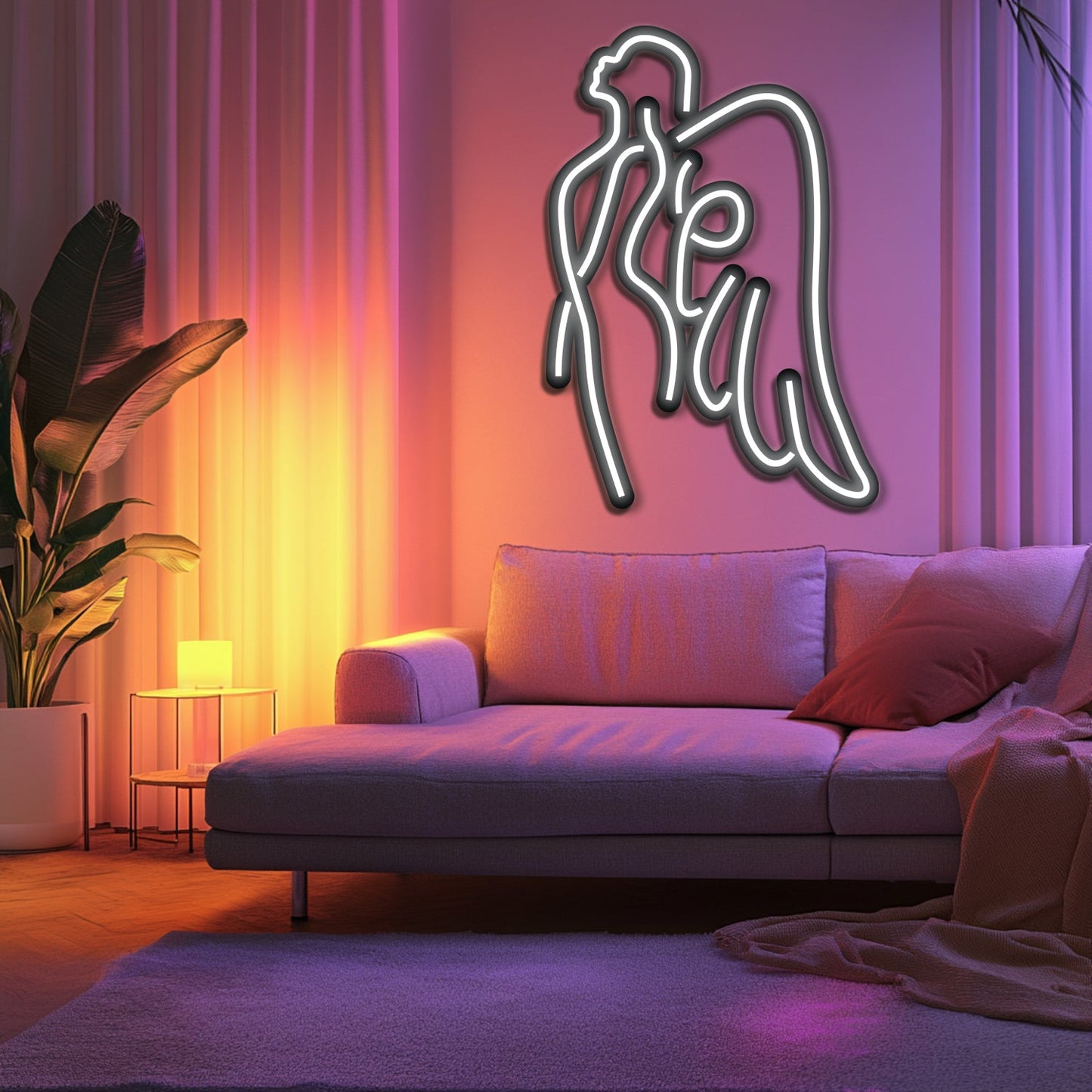 Angel Metal Neon Wall Art- LN0203