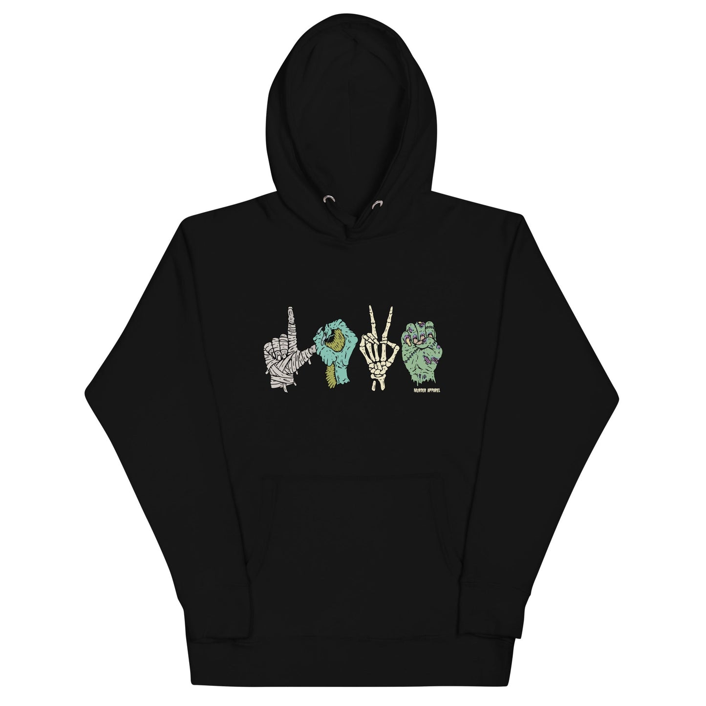 Monster Love Sign Language Hoodie