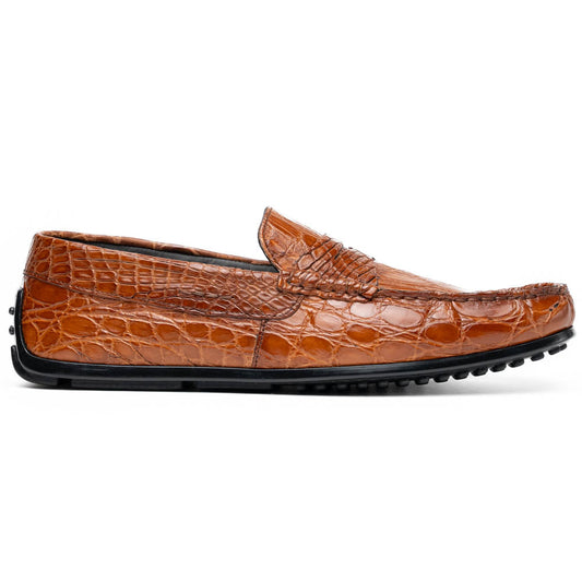 31-103-CGM MONZA Crocodile Driver, Cognac