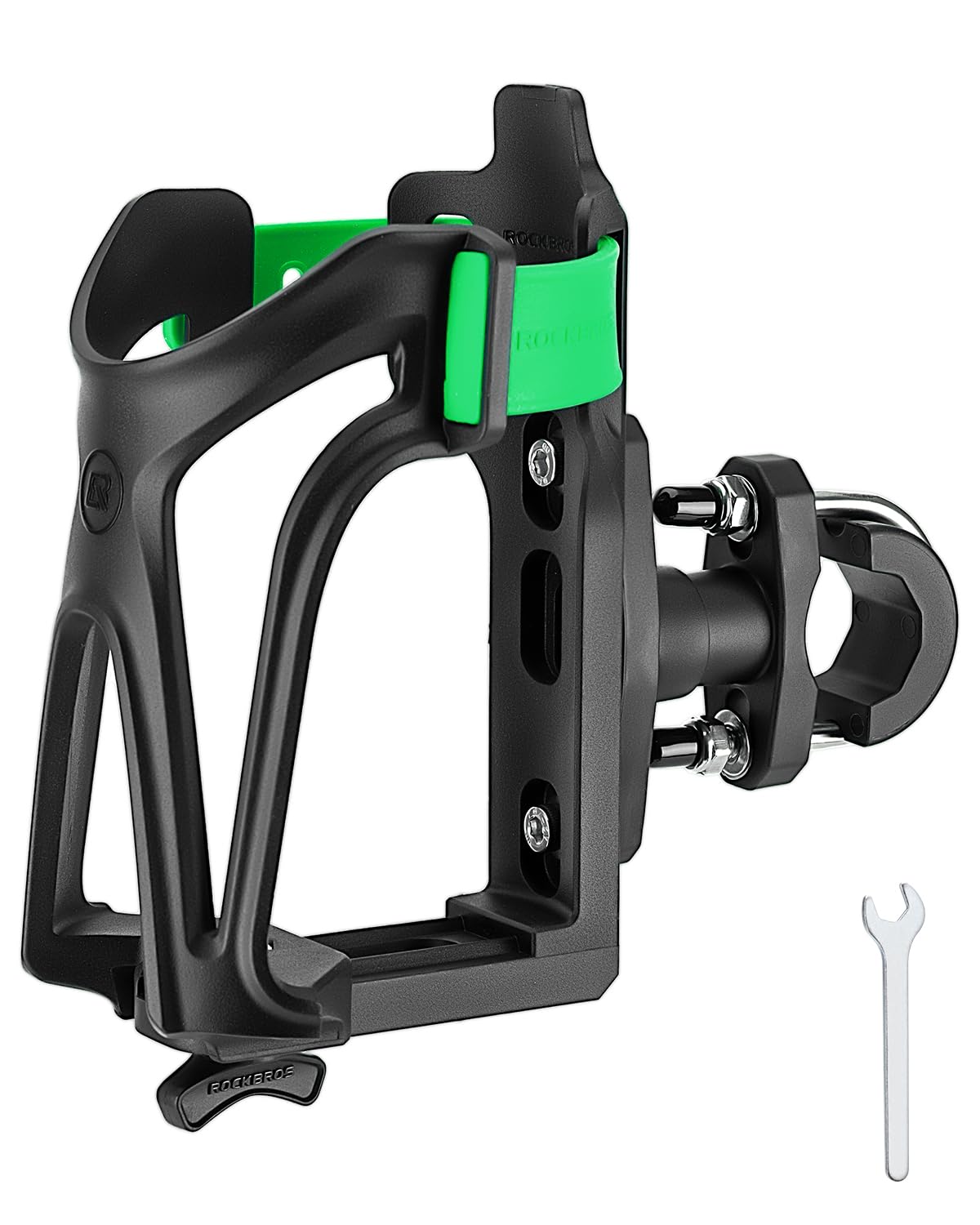 ROCKBROS Adjustable Water Bottle Holder for 2.3-3" Bottles, Bike & Motorcycle Mount