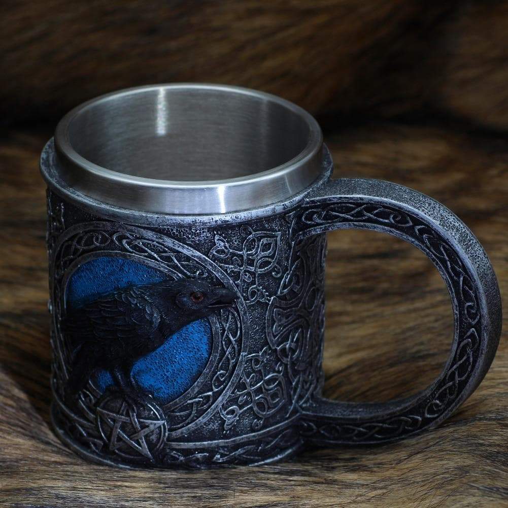 Viking Odin Raven Stainless Steel Mug