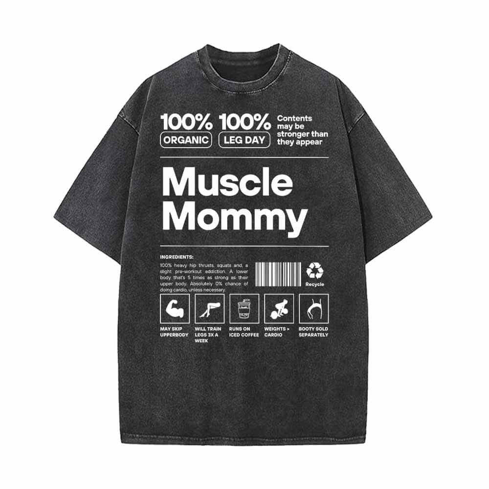 Muscle Mommy Vintage Washed T-shirt