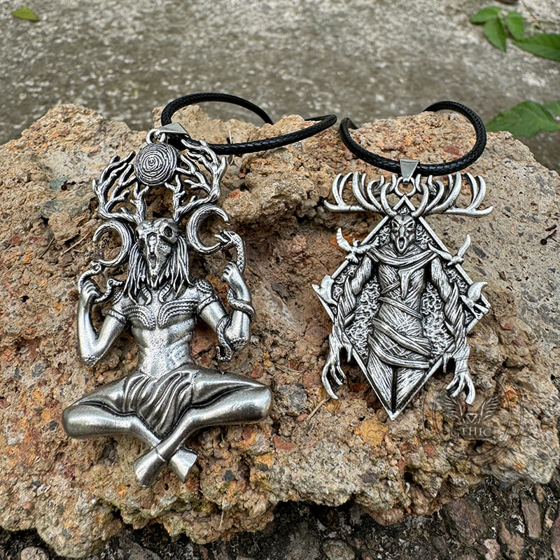 Natural Force Wendigo Skull Stainless Steel Pendant