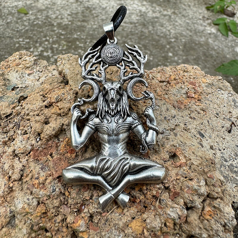 Natural Force Wendigo Skull Stainless Steel Pendant