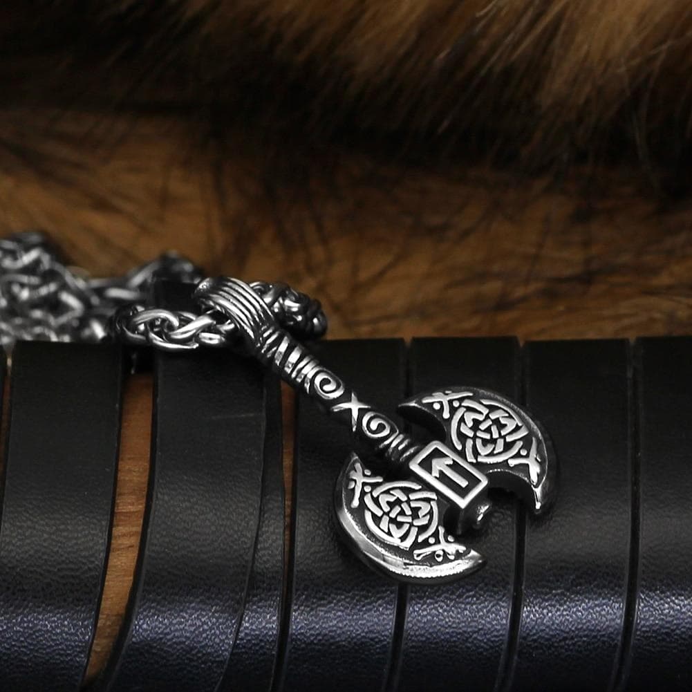 Vikings Nordic Axe Stainless Steel Neckalce